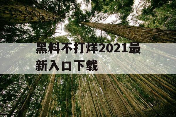 黑料不打烊2021最新入口下载