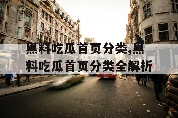 黑料吃瓜首页分类,黑料吃瓜首页分类全解析