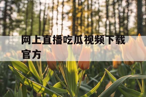 网上直播吃瓜视频下载官方