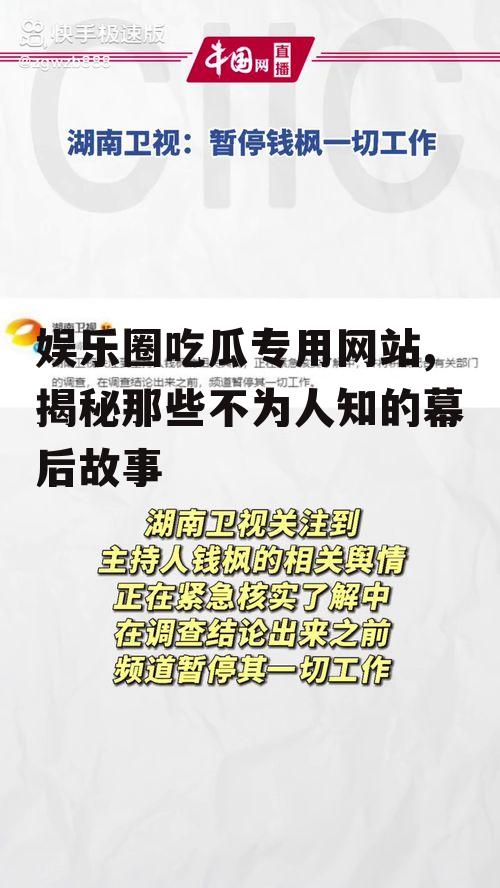 娱乐圈吃瓜专用网站,揭秘那些不为人知的幕后故事