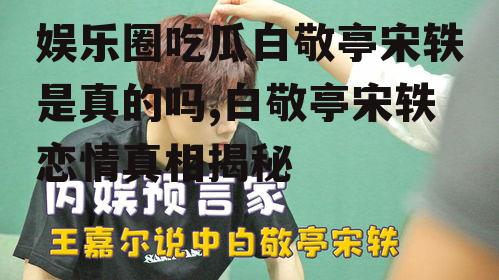 娱乐圈吃瓜白敬亭宋轶是真的吗,白敬亭宋轶恋情真相揭秘