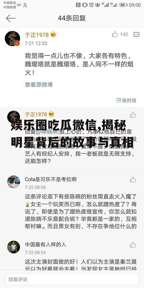 娱乐圈吃瓜微信,揭秘明星背后的故事与真相
