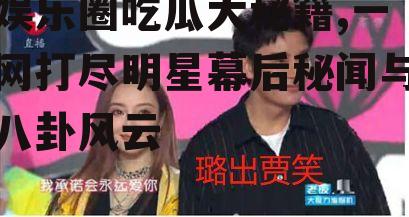 娱乐圈吃瓜大秘籍,一网打尽明星幕后秘闻与八卦风云