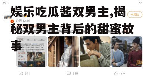娱乐吃瓜酱双男主,揭秘双男主背后的甜蜜故事