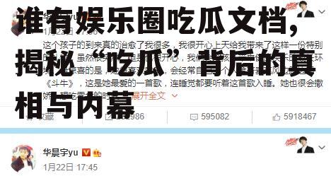 谁有娱乐圈吃瓜文档,揭秘“吃瓜”背后的真相与内幕