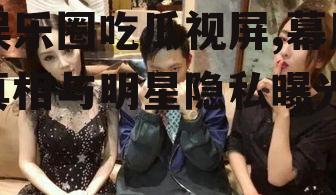 娱乐圈吃瓜视屏,幕后真相与明星隐私曝光
