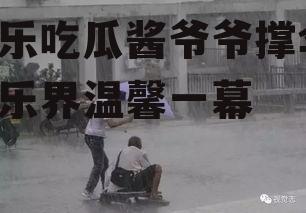 娱乐吃瓜酱爷爷撑伞,娱乐界温馨一幕