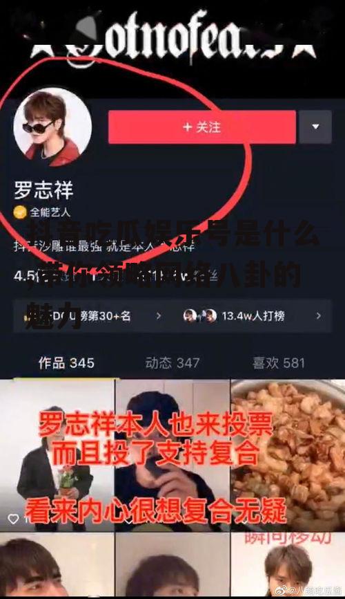 抖音吃瓜娱乐号是什么,带你领略网络八卦的魅力